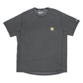 CARHARTT Mens Black T-Shirt L Short Sleeve Crew Neck Pocket Polyester Blend