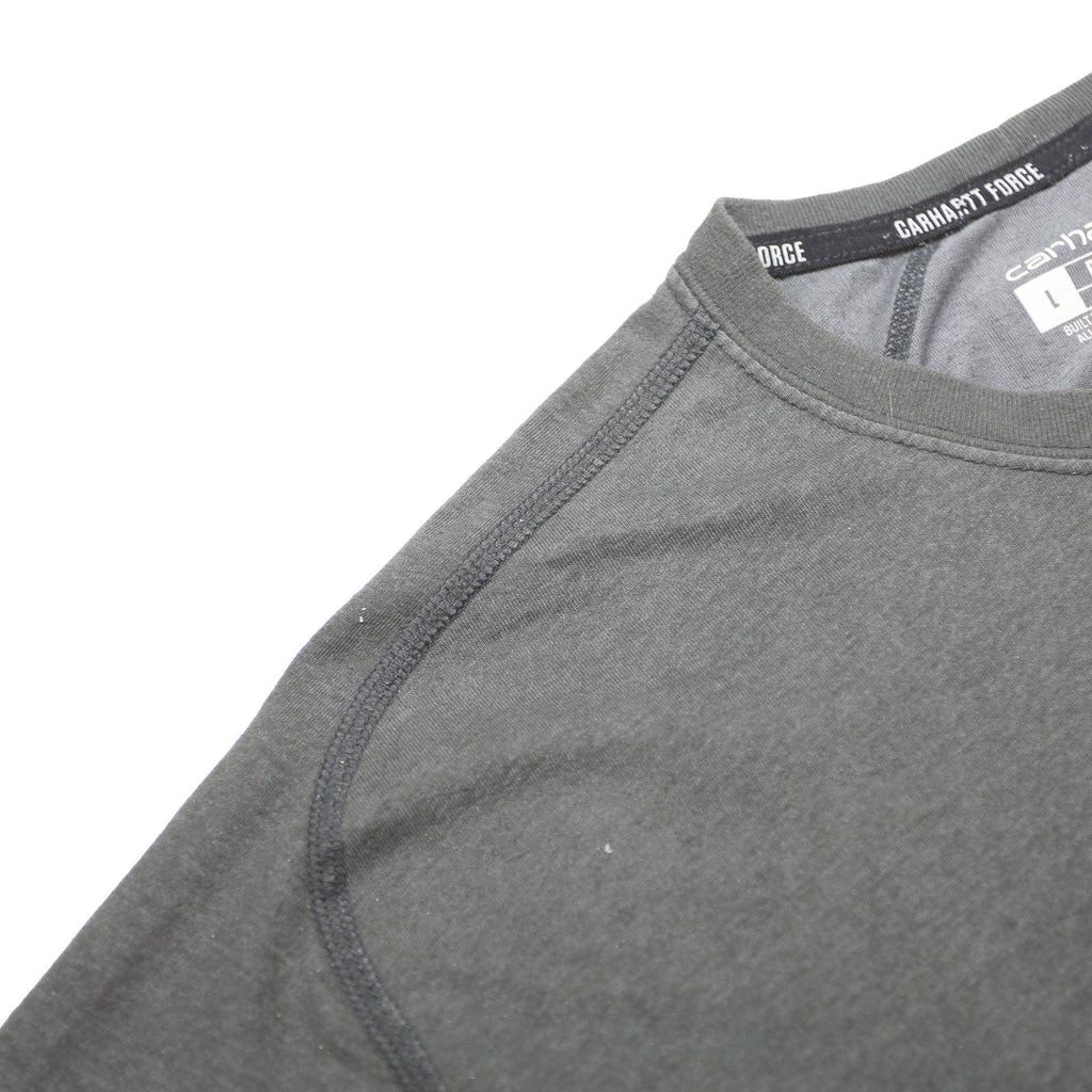 CARHARTT Mens Black T-Shirt L Short Sleeve Crew Neck Pocket Polyester Blend