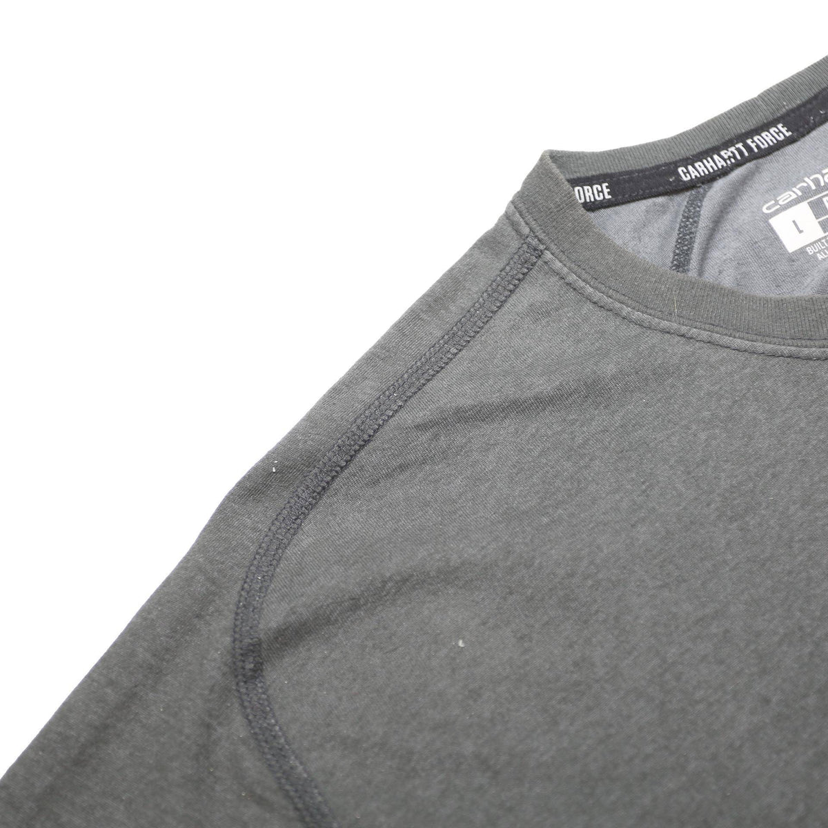 CARHARTT Mens Black T-Shirt L Short Sleeve Crew Neck Pocket Polyester Blend