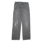 CARHARTT Mens Regular Fit Denim Jeans Grey W30 L32 Distressed Paint Splatter