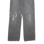 CARHARTT Mens Regular Fit Denim Jeans Grey W30 L32 Distressed Paint Splatter