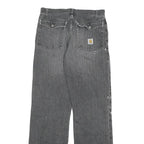 CARHARTT Mens Regular Fit Denim Jeans Grey W30 L32 Distressed Paint Splatter