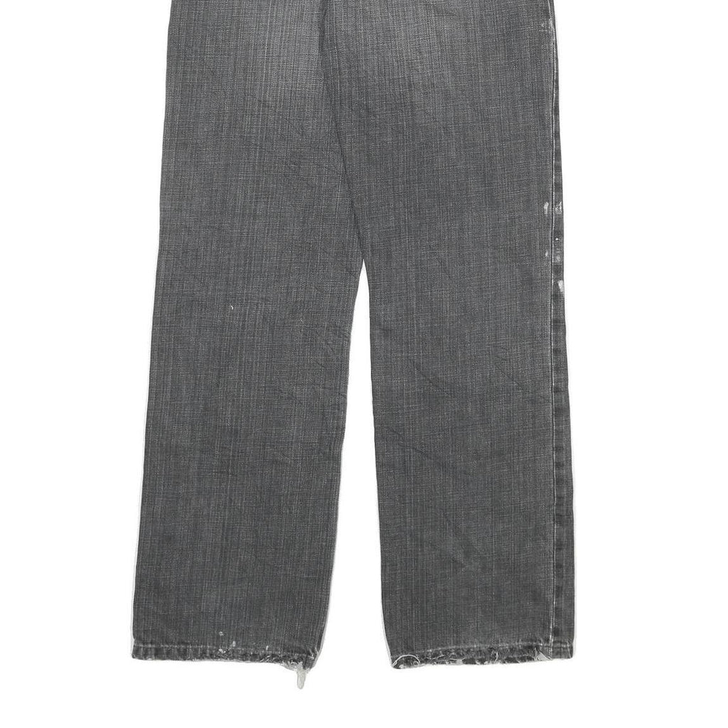 CARHARTT Mens Regular Fit Denim Jeans Grey W30 L32 Distressed Paint Splatter