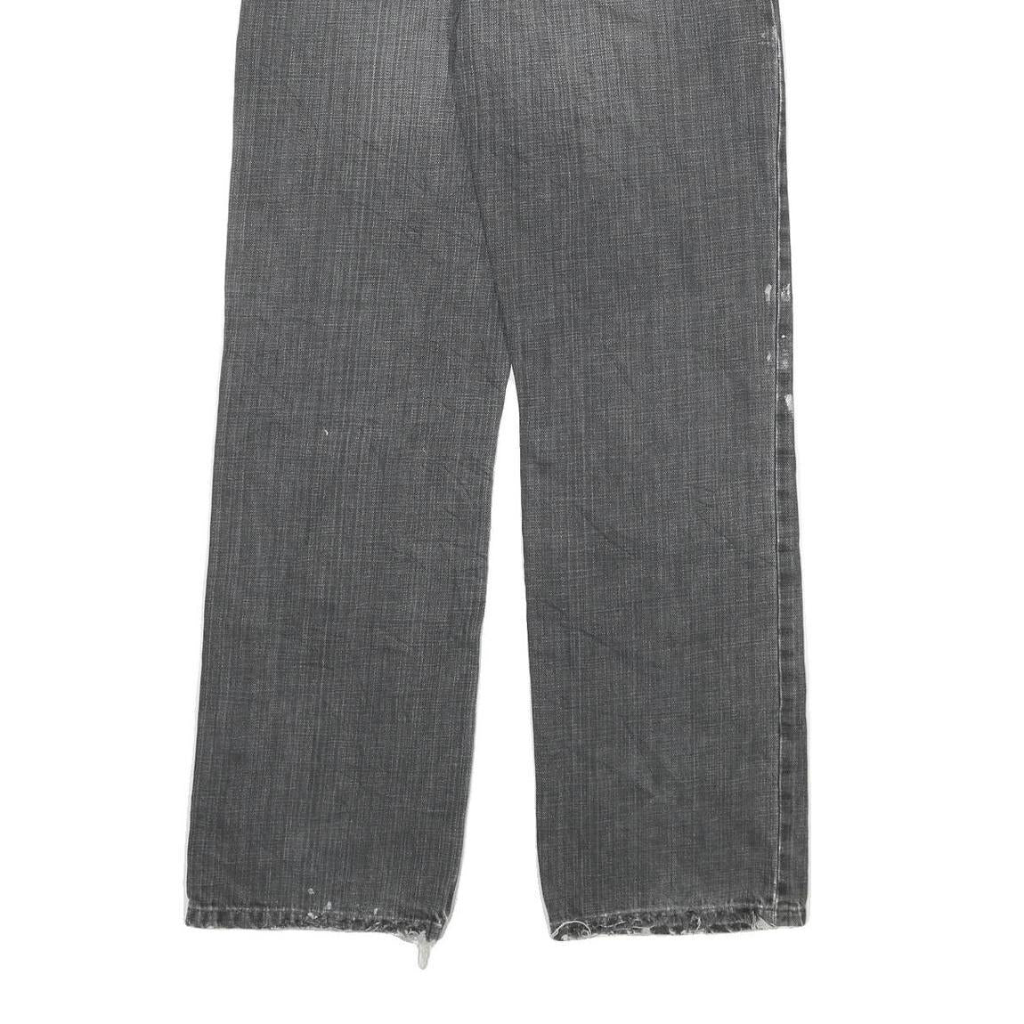 CARHARTT Mens Regular Fit Denim Jeans Grey W30 L32 Distressed Paint Splatter