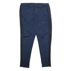 UNDER ARMOUR Mens Joggers Navy Blue & Black Slim Tapered L W34 L27 Athletic