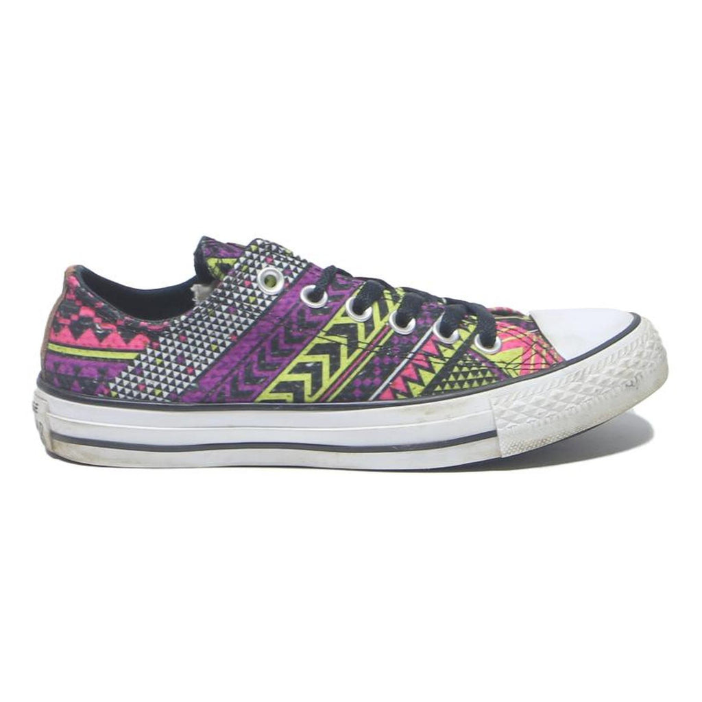 CONVERSE Womens Low Top Trainers Canvas UK 5 Multicolour Aztec Print