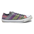 CONVERSE Womens Low Top Trainers Canvas UK 5 Multicolour Aztec Print