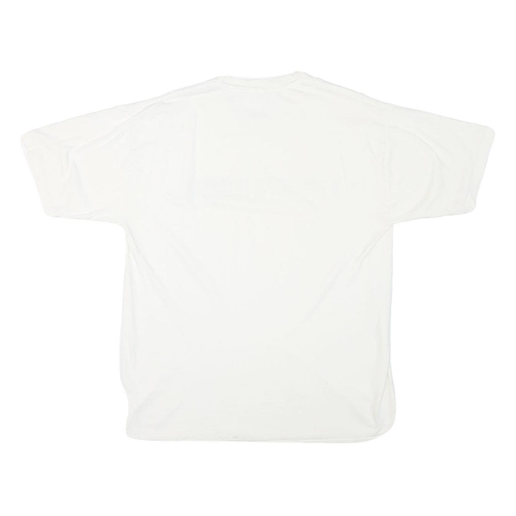 ALL SPORT Mens White Health & Fitness Graphic T-Shirt XL Short Sleeve Crew Neck