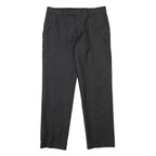 JAEGER Mens Woven Black Regular Straight Trousers W32 L28 Formal Workwear