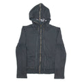 JUCY COUTURE Womens Black Hoodie Full Zip S
