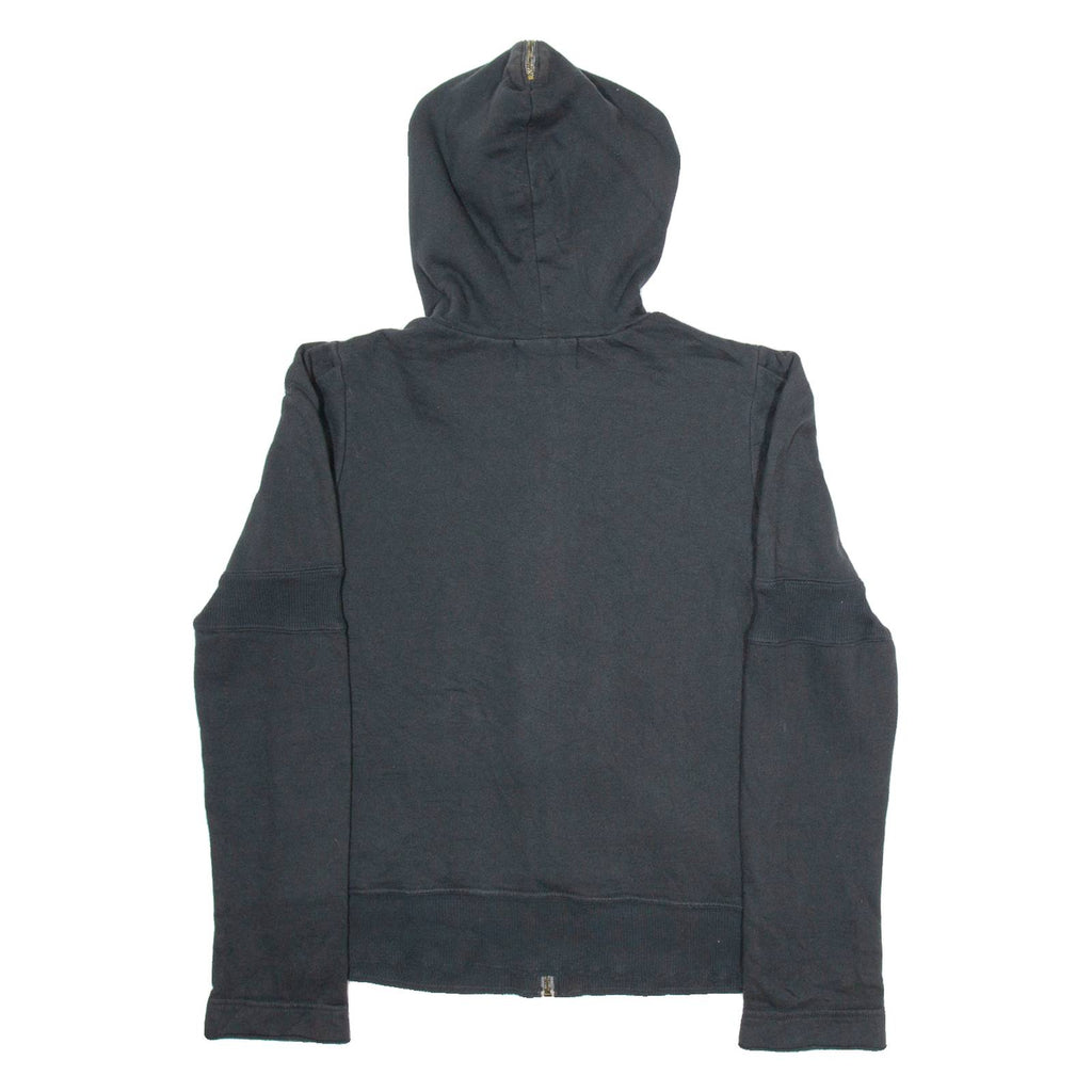 JUCY COUTURE Womens Black Hoodie Full Zip S