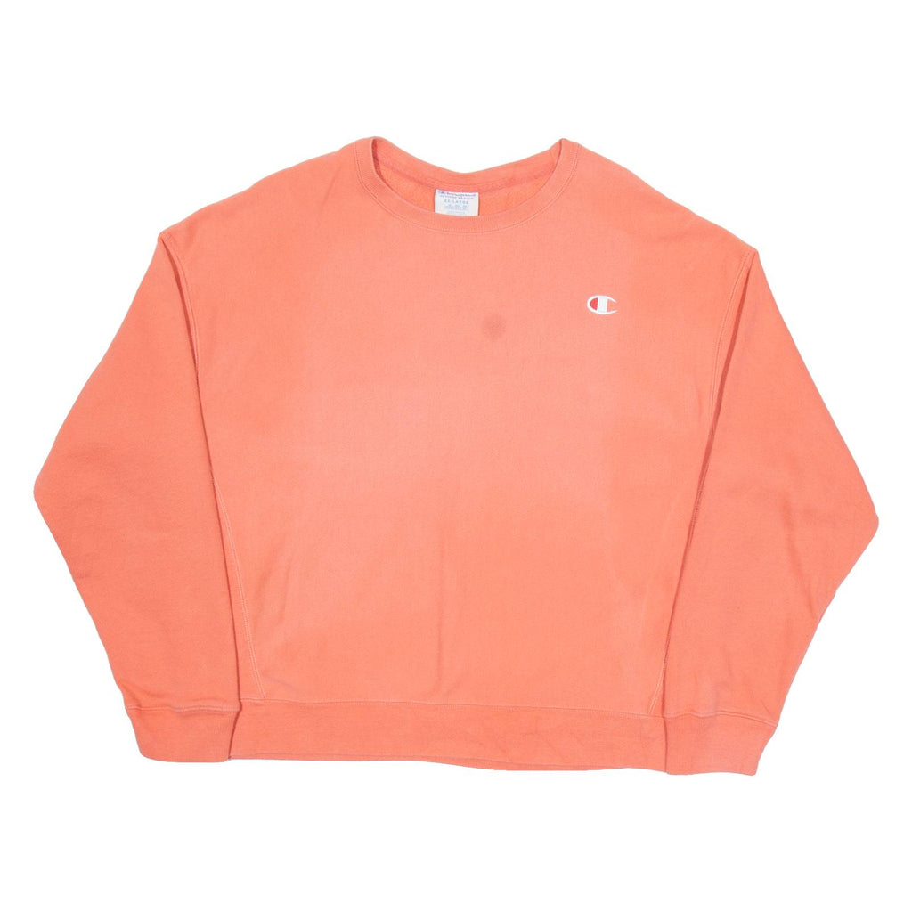 CHAMPION Womens Sweatshirt Pink 2XL