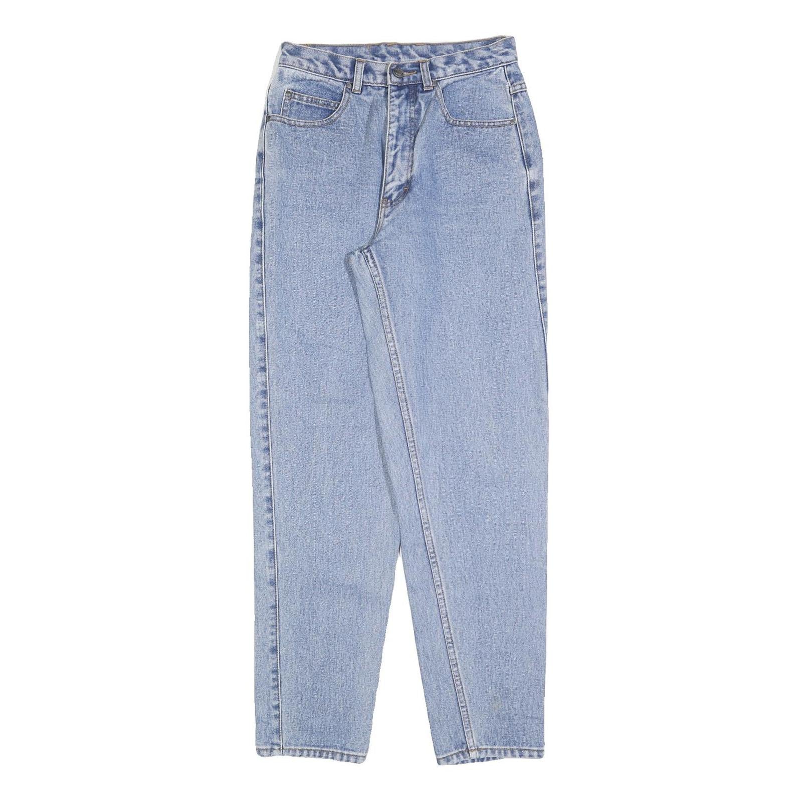 TEDDYS Womens Jeans Blue Regular Straight Denim Light W25 L30 Classic Fit