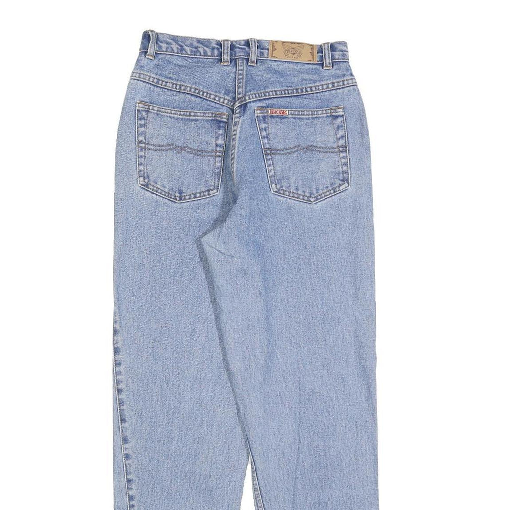 TEDDYS Womens Jeans Blue Regular Straight Denim Light W25 L30 Classic Fit