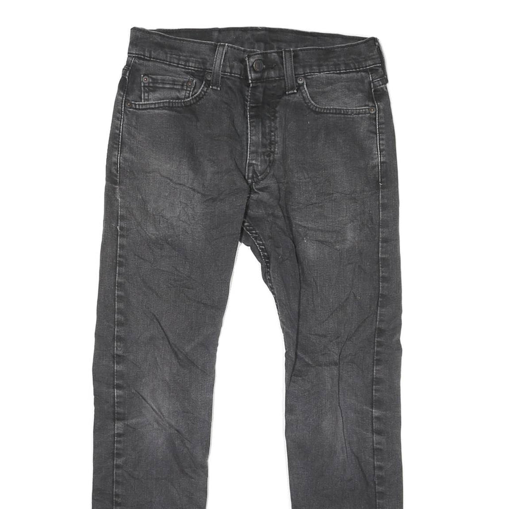 LEVI'S 512 Mens Jeans Black Classic Skinny Denim Medium W29 L26 Zip