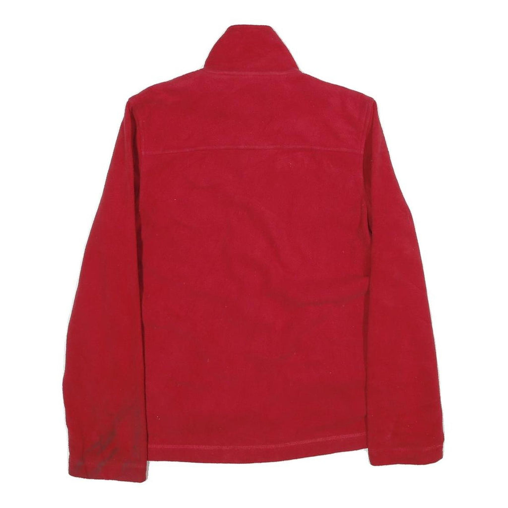 TOMMY JEANS Womens Red Zip Jacket M Polyester Plain Casual Lightweight