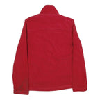 TOMMY JEANS Womens Red Zip Jacket M Polyester Plain Casual Lightweight