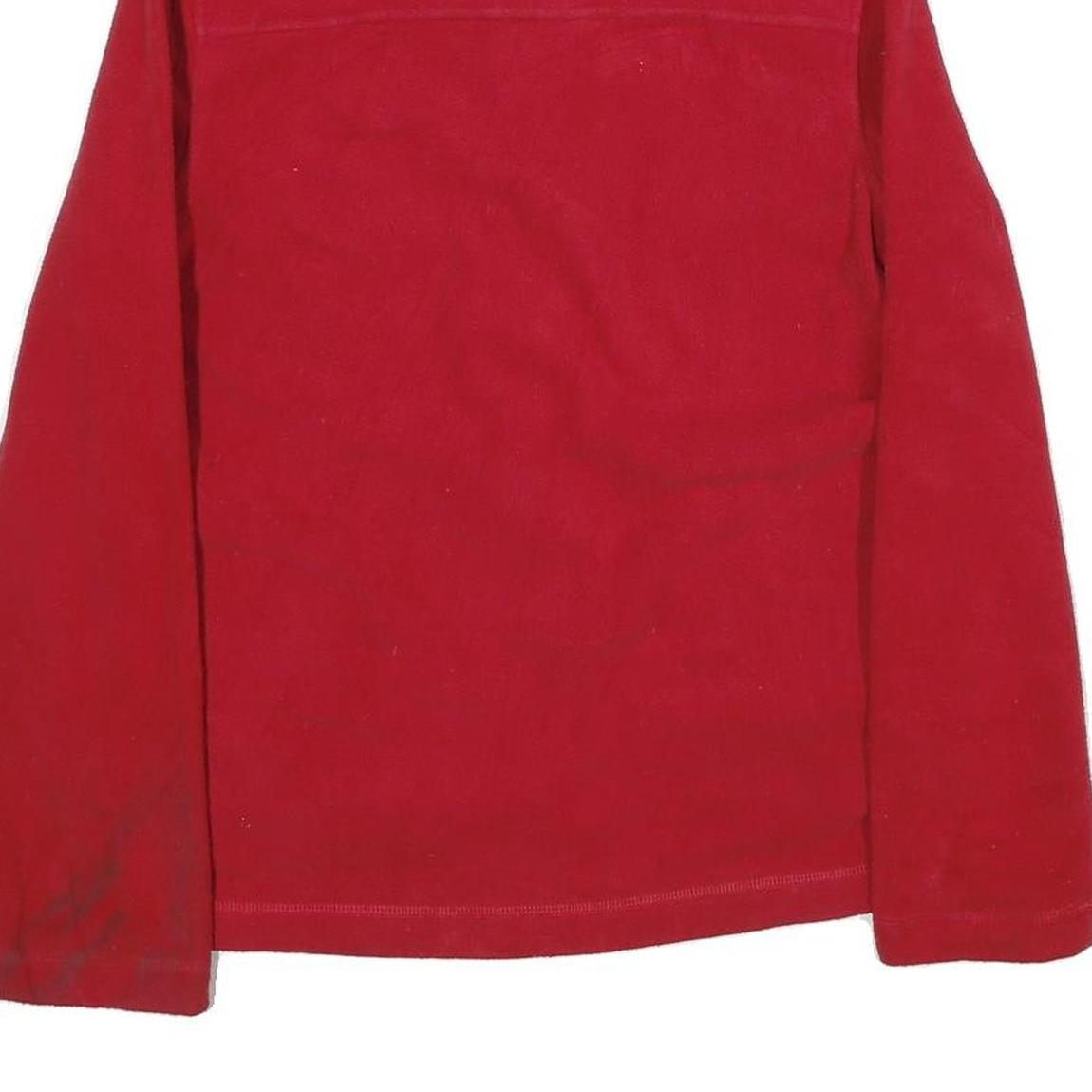 TOMMY JEANS Womens Red Zip Jacket M Polyester Plain Casual Lightweight