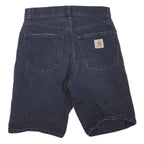 CARHARTT Mens Shorts Blue Regular S W28 Classic Cotton Blend Denim Casual