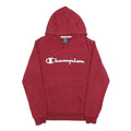 CHAMPION Mens Red Pullover Hoodie S Cotton Blend Casual Sportswear