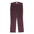CALVIN KLEIN Womens Cotton Blend Purple Classic Straight Trousers W34 L34