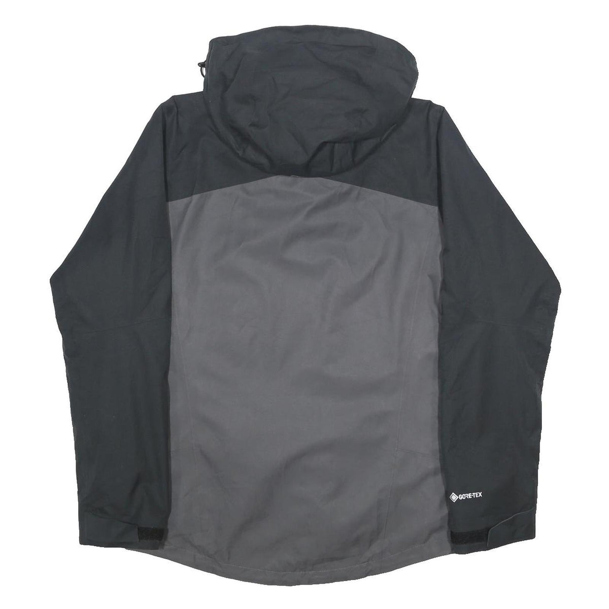 BERGHAUS Fleece Lined Mens Black & Grey Outdoor Jacket M Polyester Zip Hooded