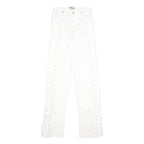 I.AM.GIA Holly Pant Womens White Regular Straight Trousers W25 L33 Side Lace