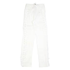 I.AM.GIA Holly Pant Womens White Regular Straight Trousers W25 L33 Side Lace