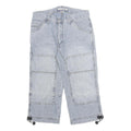 RODI Mens Shorts Blue Casual Relaxed M W32 Patchwork Cotton
