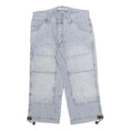 RODI Mens Shorts Blue Casual Relaxed M W32 Patchwork Cotton