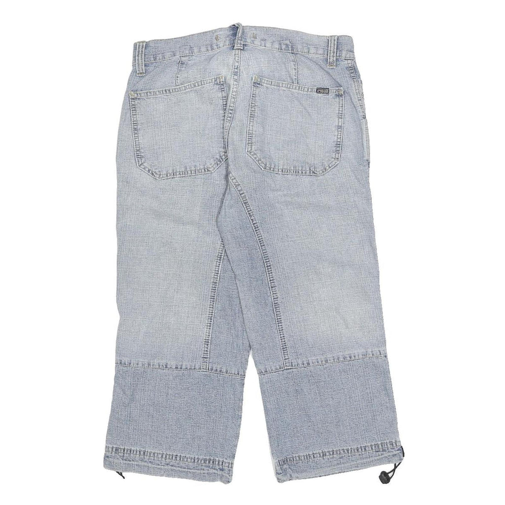 RODI Mens Shorts Blue Casual Relaxed M W32 Patchwork Cotton