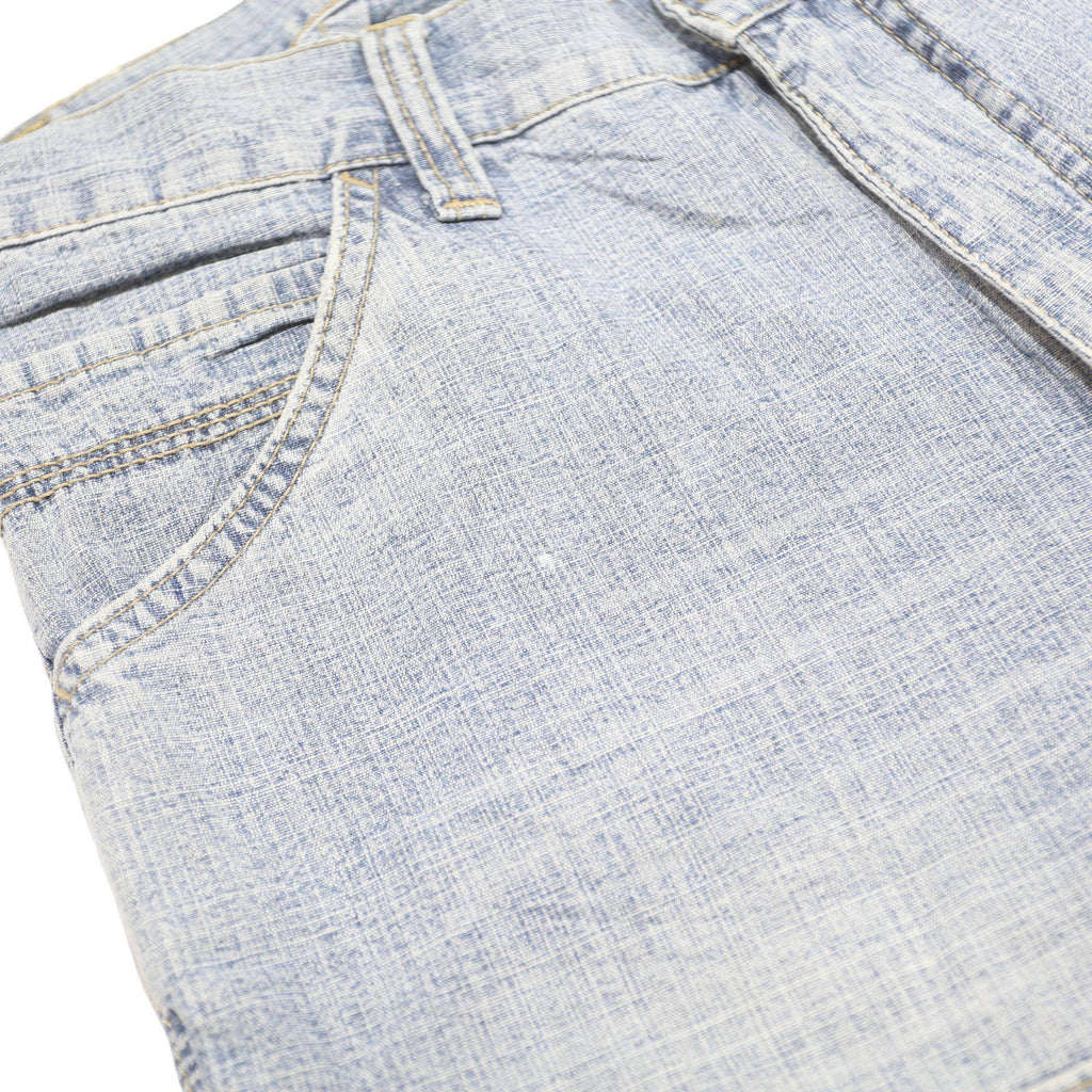 RODI Mens Shorts Blue Casual Relaxed M W32 Patchwork Cotton