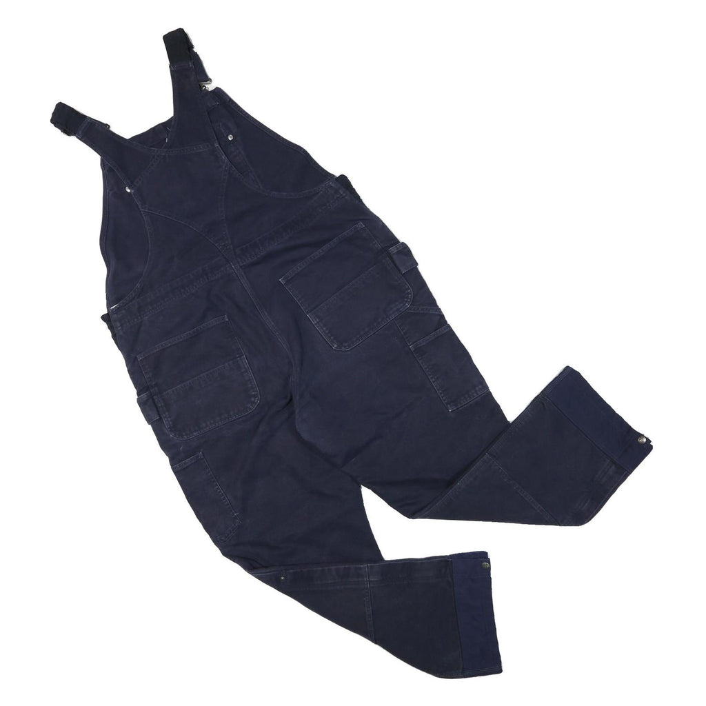 CARHARTT Womens Navy Blue Lined Dungarees Regular Cotton Blend XL W42 L29