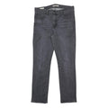 LEVI'S 724 BIG E Womens Jeans Grey Regular Straight Denim Rinse W32 L30 Stretch