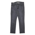LEVI'S 724 BIG E Womens Jeans Grey Regular Straight Denim Rinse W32 L30 Stretch