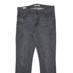 LEVI'S 724 BIG E Womens Jeans Grey Regular Straight Denim Rinse W32 L30 Stretch