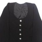 Womens Blazer Jacket Black Velvet M