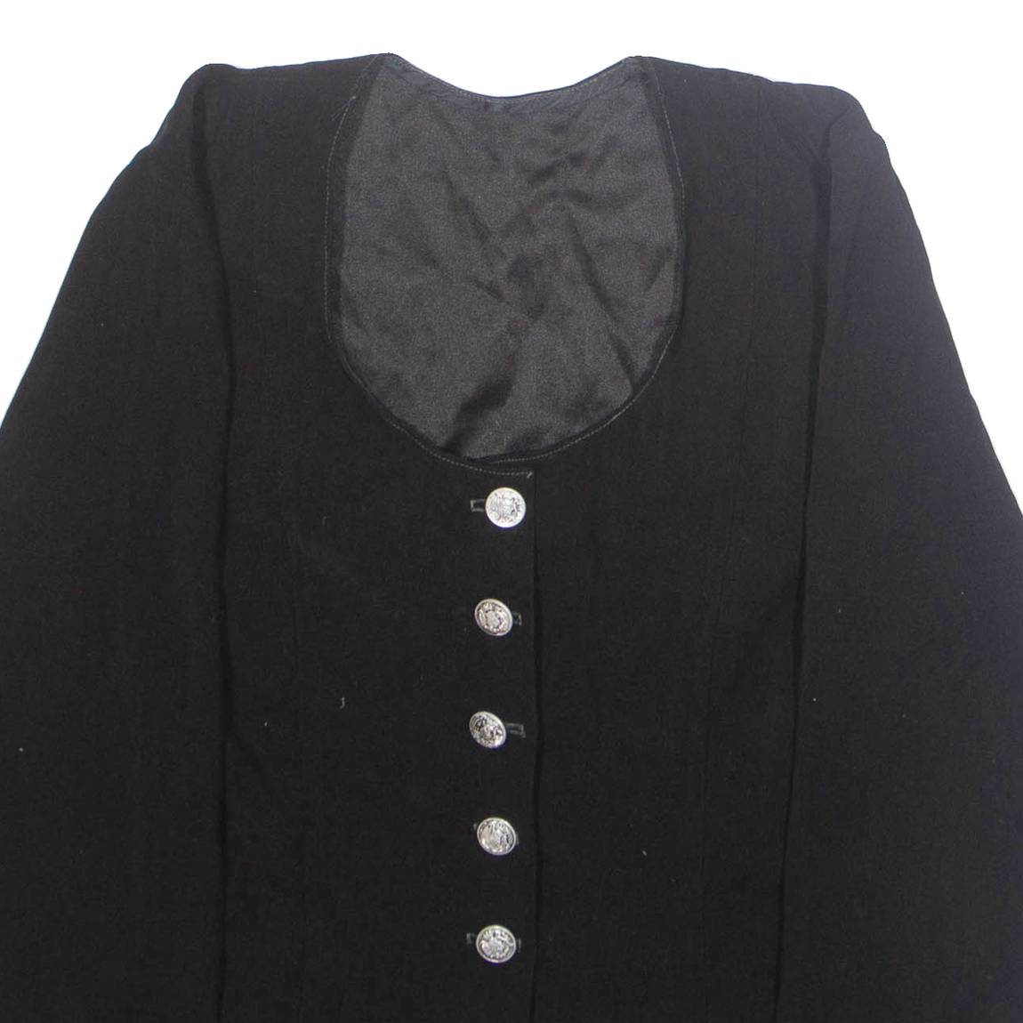 Womens Blazer Jacket Black Velvet M
