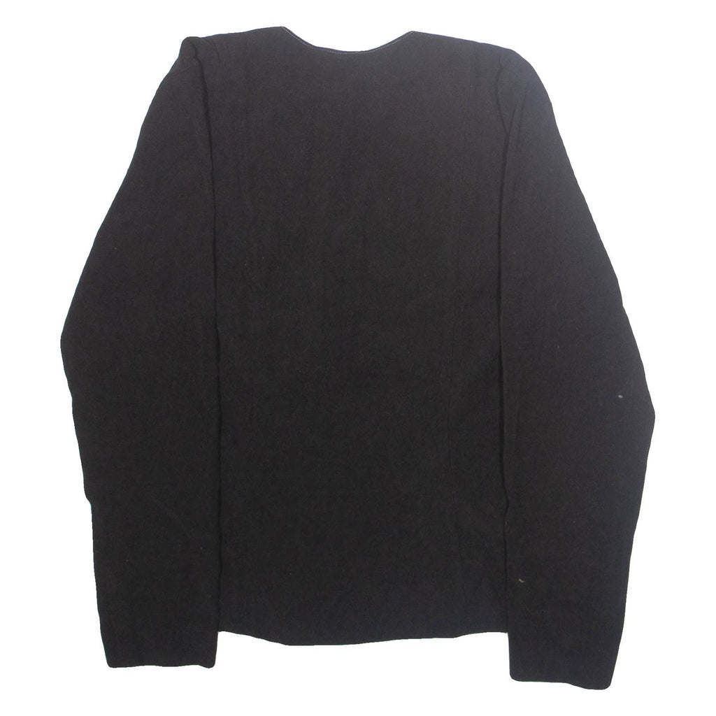 Womens Blazer Jacket Black Velvet M