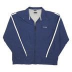 NIKE Mens Blue Jacket M Polyester Blend Plain Zip Lightweight Sport Casual