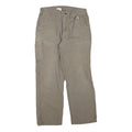 CARHARTT Womens Regular Fit Beige Cotton Blend Trousers W34 L30 Workwear Zip