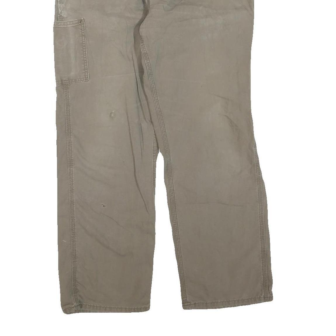 CARHARTT Womens Regular Fit Beige Cotton Blend Trousers W34 L30 Workwear Zip