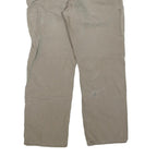 CARHARTT Womens Regular Fit Beige Cotton Blend Trousers W34 L30 Workwear Zip