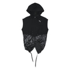 PUMA Womens Black Sleeveless Hoodie XS Polyester Blend Gym Activewear
