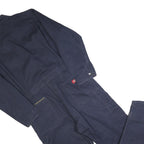 DICKIES Mens Blue Dungarees Regular Cotton Blend Plain Size L W36 L30 Workwear