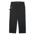 WRANGLER Mens Black Regular Fit Cargo Trousers W34 L30 Workwear Utility Pants