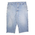 CARHARTT Mens Relaxed Blue Denim Light W44 L23 Workwear Zip Shorts