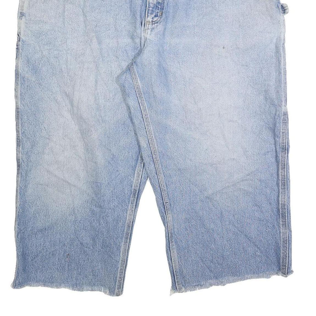 CARHARTT Mens Relaxed Blue Denim Light W44 L23 Workwear Zip Shorts