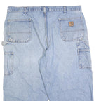 CARHARTT Mens Relaxed Blue Denim Light W44 L23 Workwear Zip Shorts