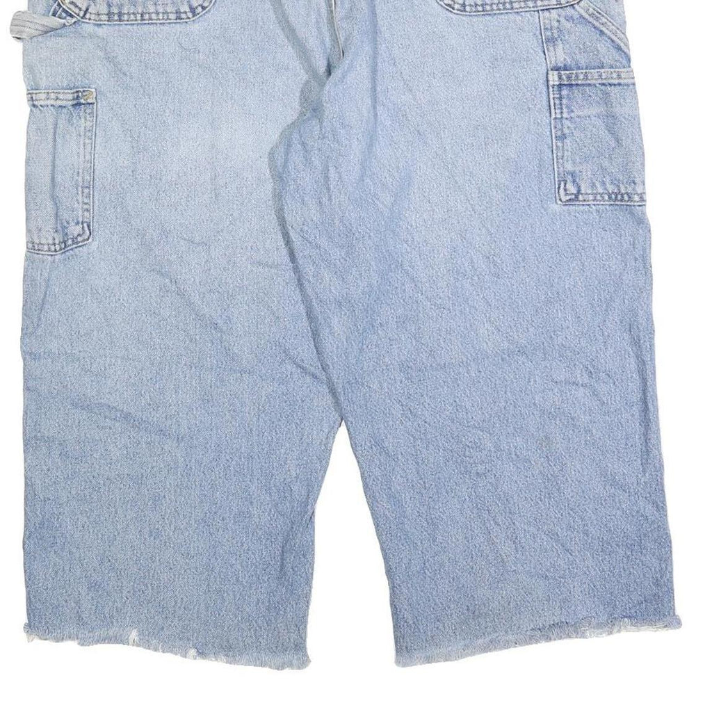 CARHARTT Mens Relaxed Blue Denim Light W44 L23 Workwear Zip Shorts